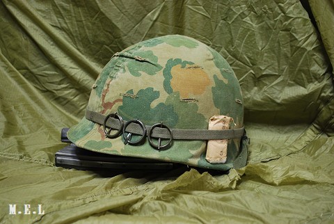 米軍 M１ヘルメット ERDLベレー帽 ブッシュハット OG107ベースボール 